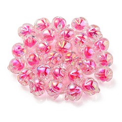 UV Plating Rainbow Iridescent Acrylic Beads&nbsp;OACR-F004-02F