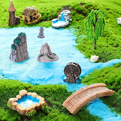 Resin Mini Mountain Model&nbsp;DJEW-FH0001-61