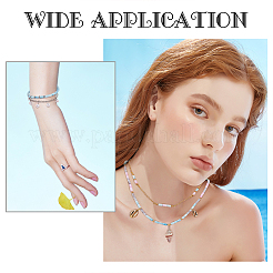 6 Strands 6 Colors Opaque Baking Paint Crackle Glass Beads Strands&nbsp;FGLA-PH0001-04