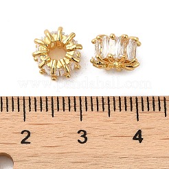 Rack Plating Brass Micro Pave Cubic Zirconia Beads&nbsp;KK-Q795-02