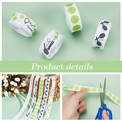 4 Rolls 4 Colors Sport Ball Print Grosgrain Ribbon&nbsp;OCOR-PH0004-07C