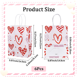 6Pcs Rectangle Paper Packaging Bags&nbsp;CARB-DJ0001-01