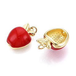 Brass Enamel Pendants&nbsp;KK-N265-06G