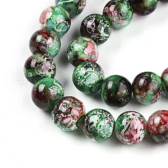Baking Paint Glass Beads Strands&nbsp;DGLA-N003-10mm-A09