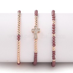 Adjustable Nylon Cord Braided Bead Bracelets Sets&nbsp;BJEW-JB05735-01