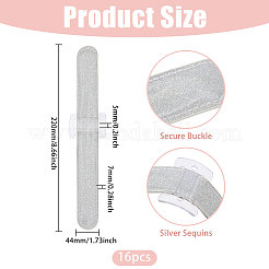 Aluminium & Plastic & Imitation Leather Glitter Powder Cord Bracelets for Bridesmaid&nbsp;BJEW-WH0022-75