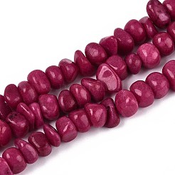 Dyed Natural Yellow Jade Beads Strands&nbsp;G-ZX005-13D