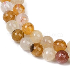 Natural Ferruginous Quartz Beads Strands&nbsp;G-U026-A08-10mm