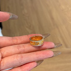 Leaf 925 Sterling Silver Micro Pave Cubic Zirconia Finger Rings for Women&nbsp;RJEW-F180-08G