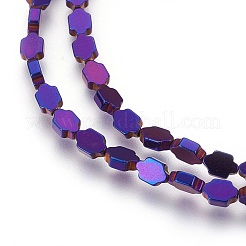 Electroplated Non-magnetic Synthetic Hematite Beads Strands&nbsp;G-P392-D