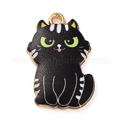 Rack Plating Alloy Enamel Pendants&nbsp;FIND-Q099-12G