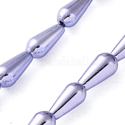Electroplated Synthetic Non-Magnetic Hematite Beads Strands&nbsp;G-C248-H01-8x12mm