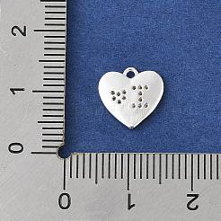 Brass Micro Pave Clear Cubic Zirconia Charms&nbsp;KK-R219-29S