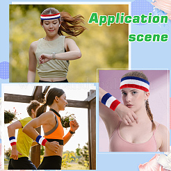 Polyester Elbow Sleeves and Headband&nbsp;AJEW-WH20010-49E