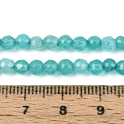 Dyed Natural White Jade Beads Strands&nbsp;G-T139-4mm-60-15