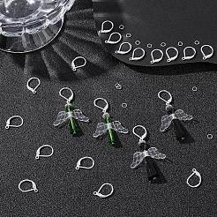 50Pcs Brass Leverback Earring Findings&nbsp;KK-BBC0005-72S