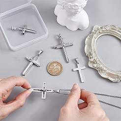 5Pcs 5 Styles 304 Stainless Steel Pendants&nbsp;STAS-PH0006-82