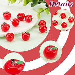 30Pcs Opaque Resin Charms&nbsp;RESI-CA0001-32A