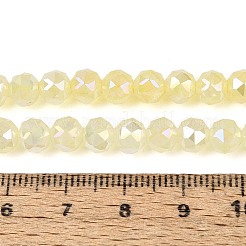 Anti-Tarnish Electroplate Glass Beads Strands&nbsp;GLAA-N064-6mm-06