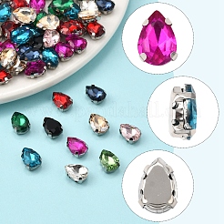 80Pcs 10 Colors Sew on Rhinestone&nbsp;RGLA-FS0001-17