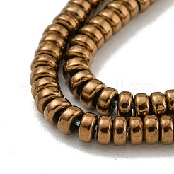 Electroplated Synthetic Non-magnetic Hematite Beads Strands&nbsp;G-K361-A05-02