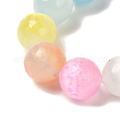 Gradient Color Natural Selenite Dyed Beads Strands&nbsp;G-H067-A04-8MM