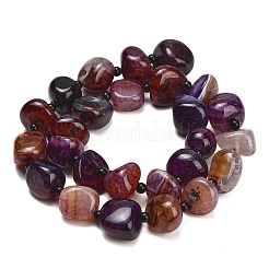 Natural Dragon Veins Agate Beads Strands&nbsp;GG-L001-I01-01D