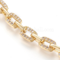 Brass Paperclip Chains Necklaces&nbsp;NJEW-I235-02G