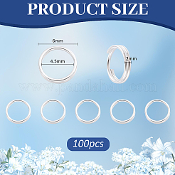 100Pcs Brass Split Rings&nbsp;KK-PH0015-53