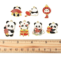 28Pcs 7 Styles Alloy Enamel Pendants&nbsp;ENAM-FS0002-82