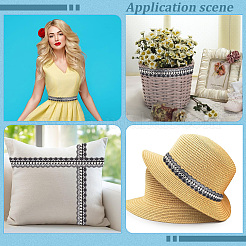 Polyester Lace Rivets Ribbon&nbsp;OCOR-GF0006-09B