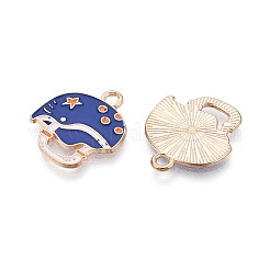 Alloy & Enamel Pendants&nbsp;ENAM-T021-46G