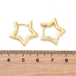 Brass Huggie Hoop Earrings&nbsp;EJEW-F245-03G