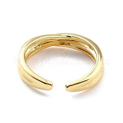 Cubic Zirconia Star Cuff Ring&nbsp;RJEW-C018-16G-01