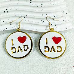 Father's Day Acrylic Dangle Earrings&nbsp;WG4A841-01