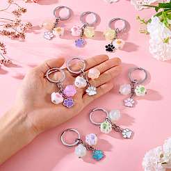 Alloy Enamel & Acrylic Keychain&nbsp;KEYC-TAC00033