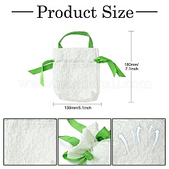 Cloth High Jacquard Flower Sugar Gift Drawstring Bags with Handle&nbsp;ST-CJ0004-01D