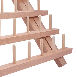 60 Spools Solid Wood Sewing Embroidery Thread Stand Holder Rack&nbsp;ODIS-WH0001-01