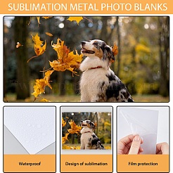 10Pcs 2 Styles Aluminum Heat Transfer Picture Plate&nbsp;AJEW-DC0002-05