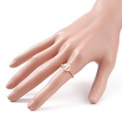 5Pcs 5 Style Natural & Synthetic Mixed Stone Round Ball Braided Finger Rings&nbsp;RJEW-TA00039
