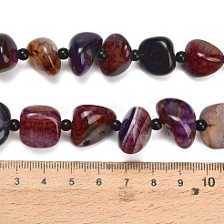 Natural Dragon Veins Agate Beads Strands&nbsp;GG-L001-I01-01D