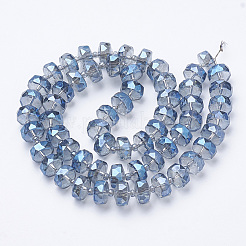 Electroplat Glass Beads Strands&nbsp;EGLA-Q092-10mm-D05