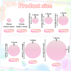 1340Pcs 8 Styles PVC Paillette/Sequin Pendants&nbsp;PVC-GA0001-01A