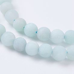 Natural Amazonite Beads Strands&nbsp;X-G-J376-19F-4mm
