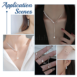 4M 4 Style Stainless Steel Cobs & Satellite Chains and Square Charm Chains&nbsp;STAS-AR0001-37