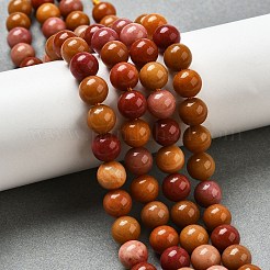 Dyed Natural Malaysia Jade Beads Strands&nbsp;G-G021-02B-23