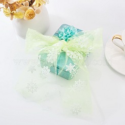 Snowflake Deco Mesh Ribbons&nbsp;OCOR-P010-G10