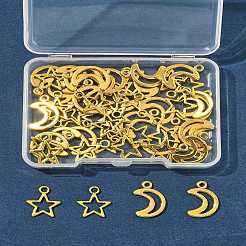 50Pcs 2 Styles Tibetan Style Alloy Charms&nbsp;TIBEP-FS0001-29AG
