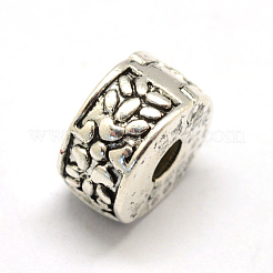 Alloy European Style Clasps&nbsp;PDLC-R001-18AS