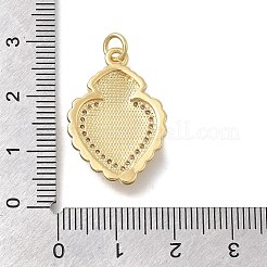 Brass Micro Pave Cubic Zirconia Pendants&nbsp;KK-D431-034C-G